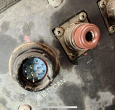 Corroded pins on battery pack communication connector